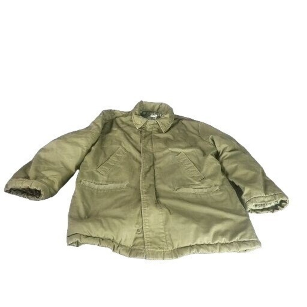 Vintage B34 Military Coat Men Large US Army Green Insulated Heavy Winter Surplus